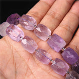 Natural Stone Faceted Cube Beads 8/10/12mm Raw Mineral Loose Beads
