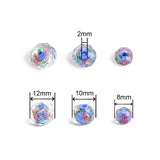 Flower Faceted Lampwork Charm Crystal Bead for DIY Jewelry Making Supplies