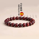 8/10/12mm Diamond Santalinus Sandalwood Prayer Beads Bracelet