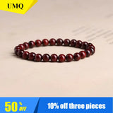 8/10/12mm Diamond Santalinus Sandalwood Prayer Beads Bracelet
