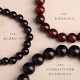 8/10/12mm Diamond Santalinus Sandalwood Prayer Beads Bracelet