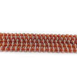 8/10/12mm Red Agate Rhinestone Spacer Beads DIY Jewelry Making