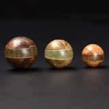 Vintage Tibetan Dzi Beads, Natural Round Spacer Beads Jewelry Making
