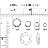 8/10/14MM Czech Glass Round Beads Large Hole Crystal Big Hole Spacer DIY Earing