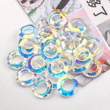 8/10/14MM Czech Glass Round Beads Large Hole Crystal Big Hole Spacer DIY Earing