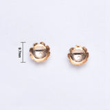 Copper Flower Bead Caps Spacers DIY Jewelry Making Findings