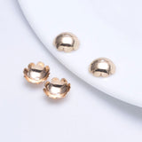 Copper Flower Bead Caps Spacers DIY Jewelry Making Findings