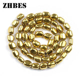 8MM Hematite Oval Spacer Beads for DIY Jewelry Making