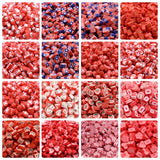 Polymer Clay Beads Red Style Heart Flag Rose Bead for Jewelry Making