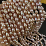 8-10mm Freshwater Pearl Beads Natural Alien Pearls DIY Jewelry Making 13 Inches