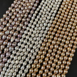 8-10mm Freshwater Pearl Beads Natural Alien Pearls DIY Jewelry Making 13 Inches