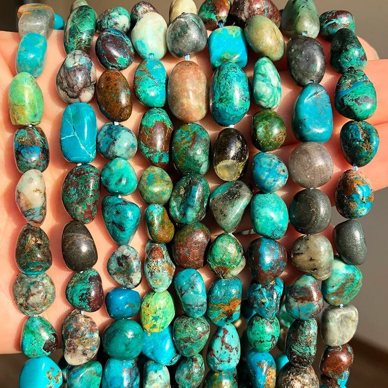 Chrysocolla Loose Stone Beads Natural Gem Spacer Beads 15''