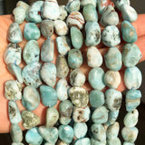 8-10mm Larimar Beads Natural Stone Beads for Jewelry Making DIY Bracelet Charms