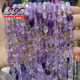8-10mm Irregular Amethysts Citrines Beads Stone Loose Beads