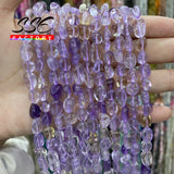 8-10mm Irregular Amethysts Citrines Beads Stone Loose Beads