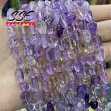 8-10mm Irregular Amethysts Citrines Beads Stone Loose Beads