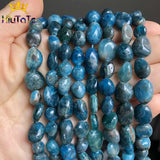 8-10mm Natural Apatite Stone Beads for Jewelry Making DIY 15''