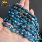8-10mm Natural Apatite Stone Beads for Jewelry Making DIY 15''