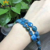 8-10mm Natural Apatite Stone Beads for Jewelry Making DIY 15''