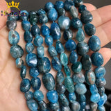 8-10mm Natural Apatite Stone Beads for Jewelry Making DIY 15''