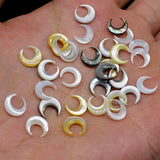Moon Shape Mother Pearl Shell Beads Mix Color DIY Earrings Jewelry Making