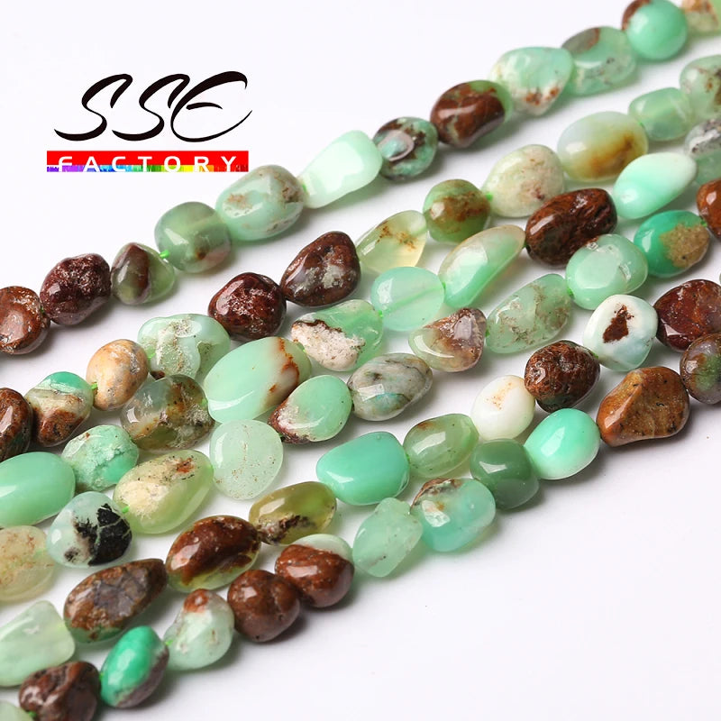 8-10mm Chrysoprase Australia Jades Stone Beads for DIY Jewelry Making