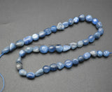 8-10mm Natural Kunzite Smooth Stone Oval Shape Nugget Beads 1 Strand