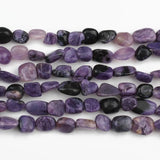Natural Charoite Stone Beads Rondelle 8-10mm 15 Inch
