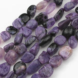 Natural Charoite Stone Beads Rondelle 8-10mm 15 Inch