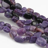 Natural Charoite Stone Beads Rondelle 8-10mm 15 Inch