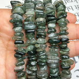 Green Rutilated Quartzs Crystal Dondelle Beads for Jewelry Making DIY
