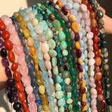 8-10mm Apatite Larimar Quartz Labradorite Gem Stone Beads for Jewelry Making