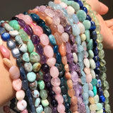 8-10mm Apatite Larimar Quartz Labradorite Gem Stone Beads for Jewelry Making
