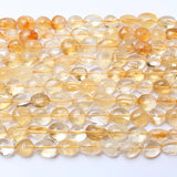 Natural Citrines Stone Beads Rondelle Loose Beads 15 Inch