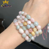 8-10mm Morganite Stone Beads Loose Beads For Jewelry Making DIY 15''