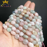 8-10mm Morganite Stone Beads Loose Beads For Jewelry Making DIY 15''