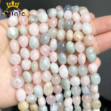 8-10mm Morganite Stone Beads Loose Beads For Jewelry Making DIY 15''