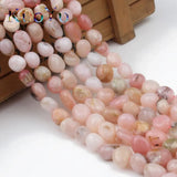 Natural Irregular Pink Opal Beads 8-10mm 15 inches