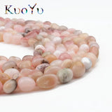 Natural Irregular Pink Opal Beads 8-10mm 15 inches