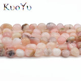 Natural Irregular Pink Opal Beads 8-10mm 15 inches