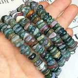 8-10mm Indian Agates Stone Gravel Bead Spacer Beads DIY Bracelet