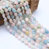 Natural Morganites Stone Beads Rondelle Loose Beads 15 Inch