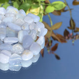Natural Irregular Purple Agates Stone Beads 15" Strand