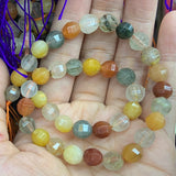 Natural Mixed Quartz Beads 15'' Round Faceted DIY Loose Beads