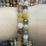Natural Mixed Quartz Beads 15'' Round Faceted DIY Loose Beads