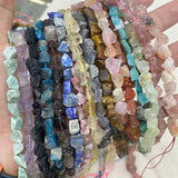 8-10mm Natural Rough Stone Jade Crystal Quartz Beads For Jewelry Making