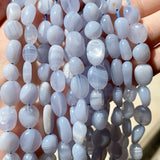 8-10mm Irregular Purple Agate Stone Loose Beads 15'' Strands