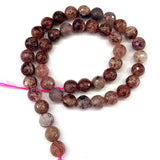 8-10mm Strawberry Quartz Beads 15'' Round DIY Loose Beads