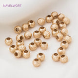 8/10mm Round Patterned Spacer Beads Large Hole Loose Bead