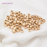 8/10mm Round Patterned Spacer Beads Large Hole Loose Bead